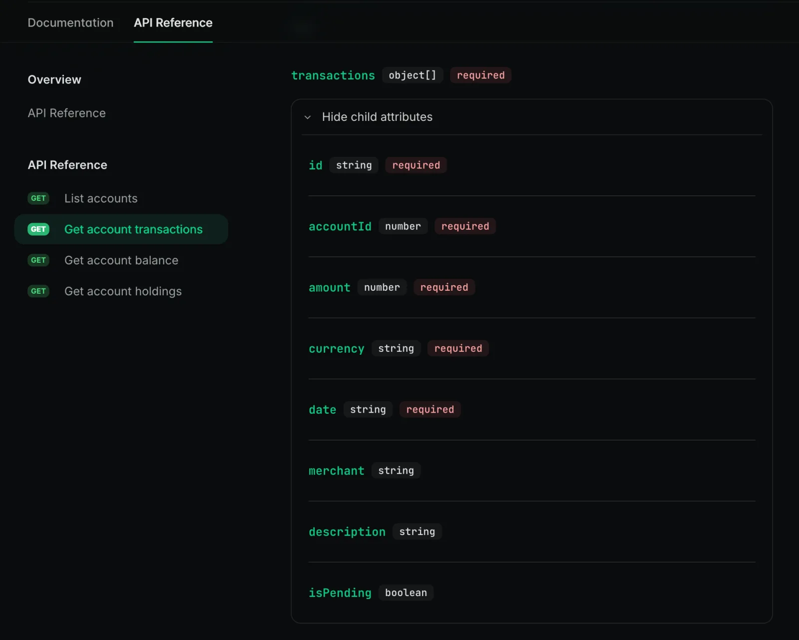 isPending field is now available on the transactions API endpoint